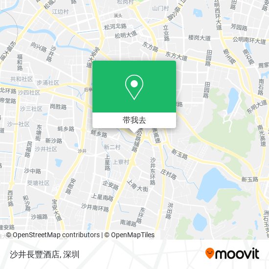 沙井長豐酒店地图