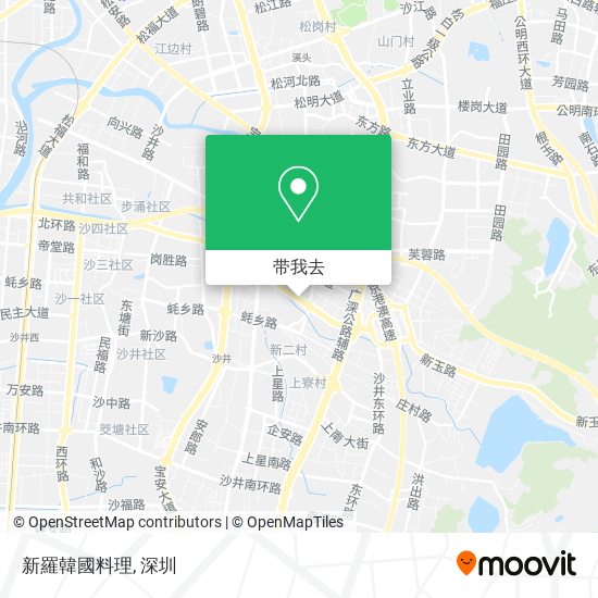 新羅韓國料理地图