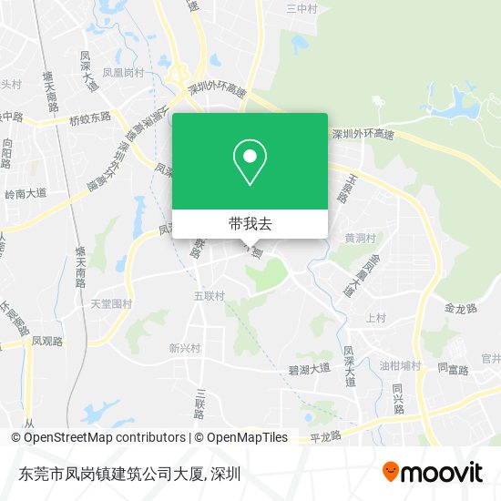东莞市凤岗镇建筑公司大厦地图