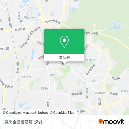 鳳崗金凱悅酒店地图