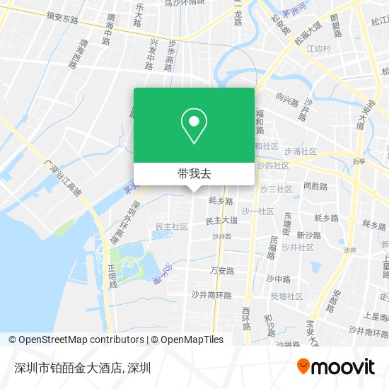 深圳市铂皕金大酒店地图