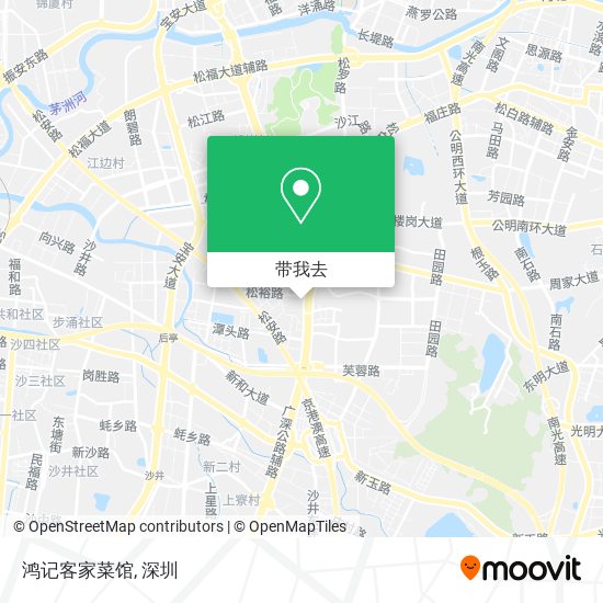 鸿记客家菜馆地图