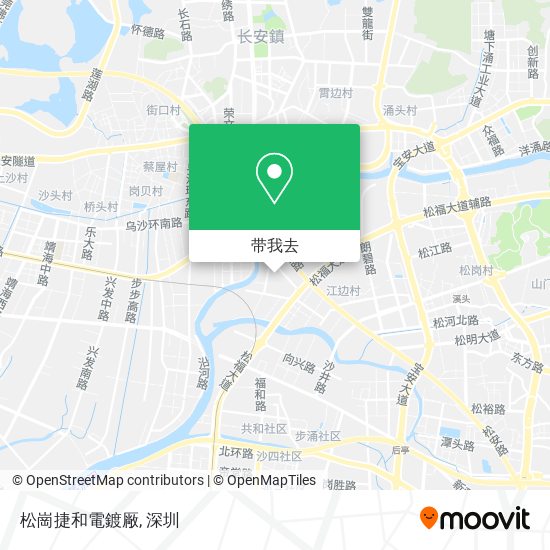 松崗捷和電鍍厰地图