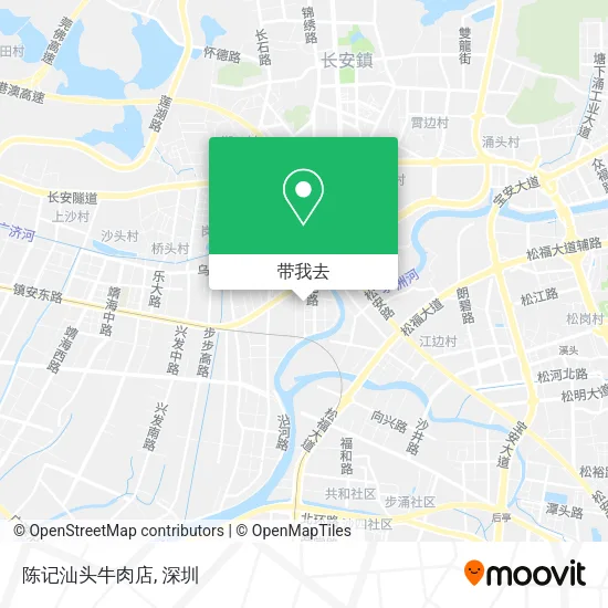 陈记汕头牛肉店地图