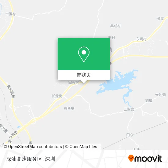 深汕高速服务区地图