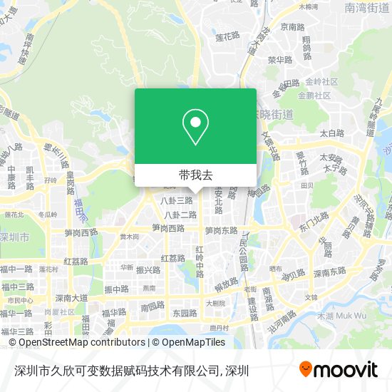 深圳市久欣可变数据赋码技术有限公司地图