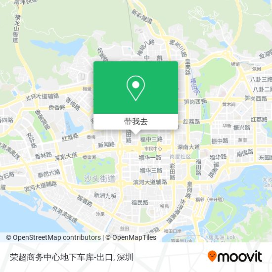 荣超商务中心地下车库-出口地图