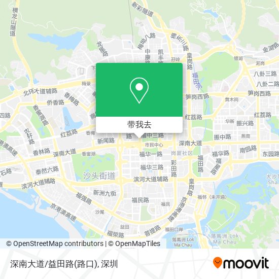 深南大道/益田路(路口)地图