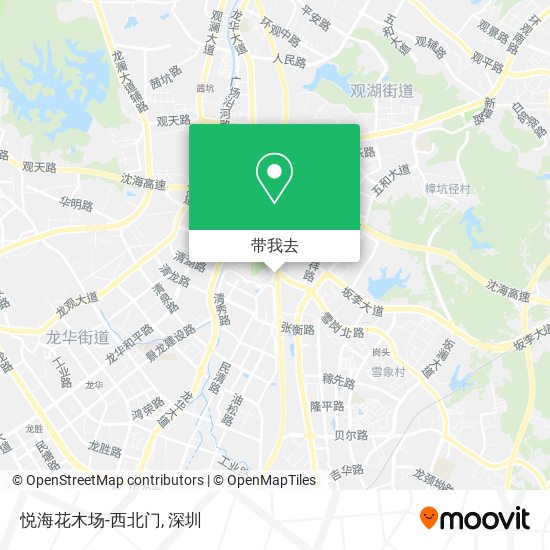 悦海花木场-西北门地图