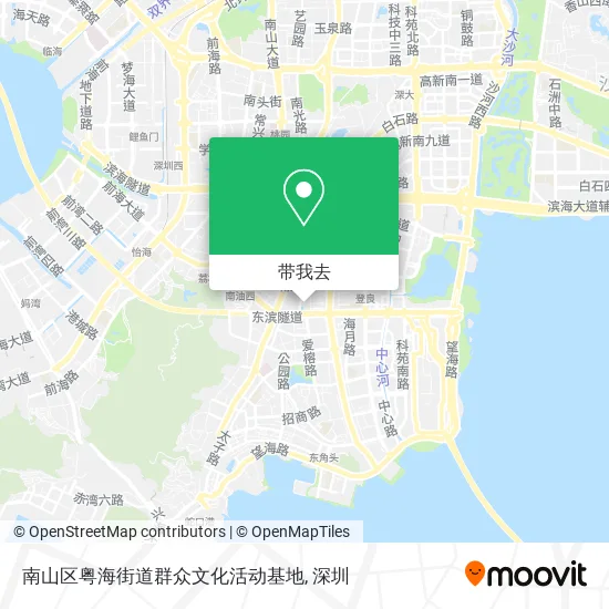 南山区粤海街道群众文化活动基地地图