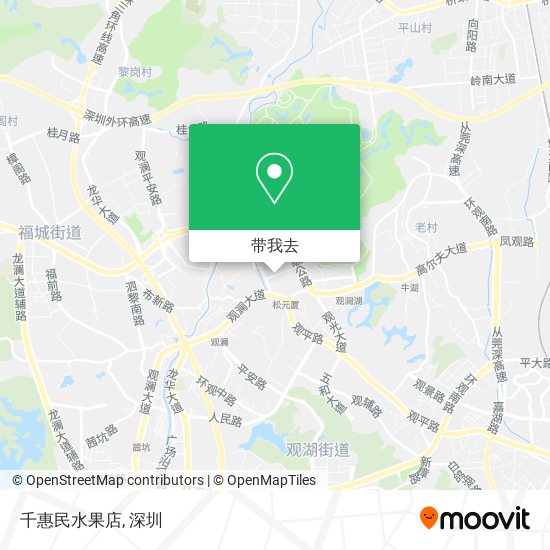 千惠民水果店地图