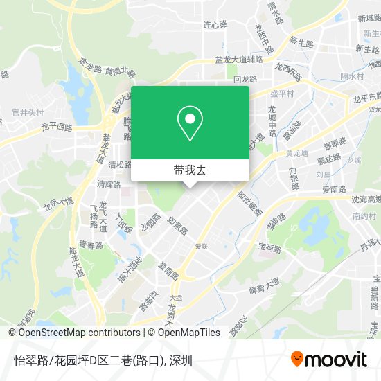 怡翠路/花园坪D区二巷(路口)地图