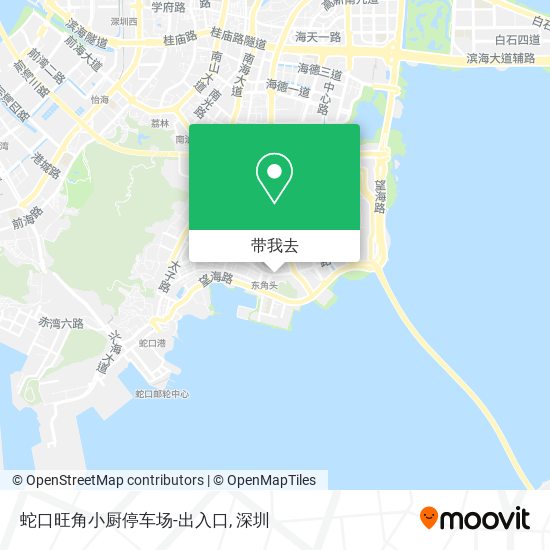 蛇口旺角小厨停车场-出入口地图