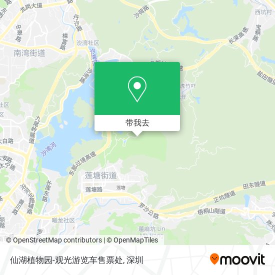仙湖植物园-观光游览车售票处地图