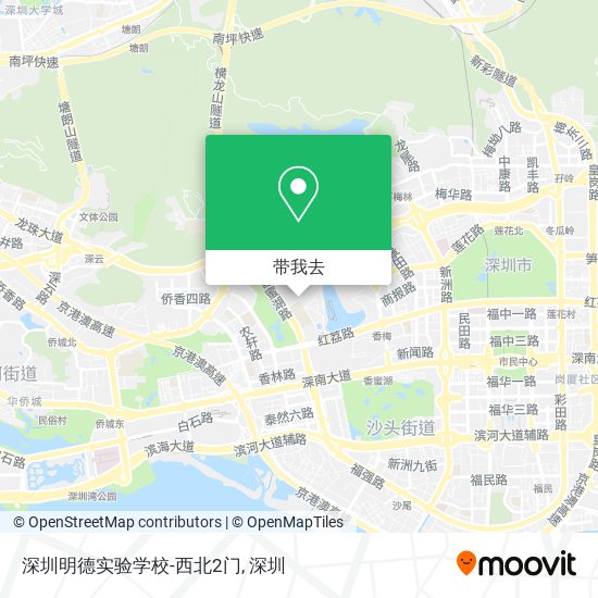 深圳明德实验学校-西北2门地图