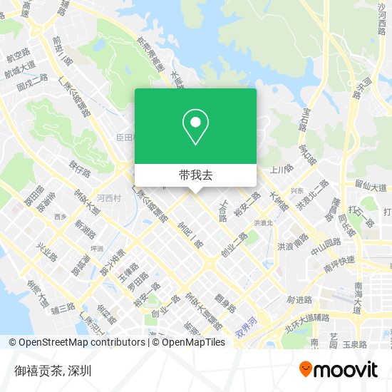 御禧贡茶地图