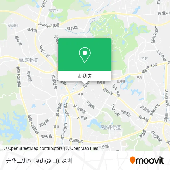 升华二街/汇食街(路口)地图