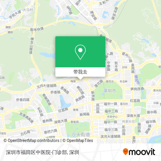 深圳市福田区中医院-门诊部地图