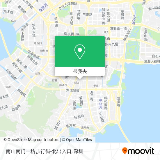 南山南门一坊步行街-北出入口地图