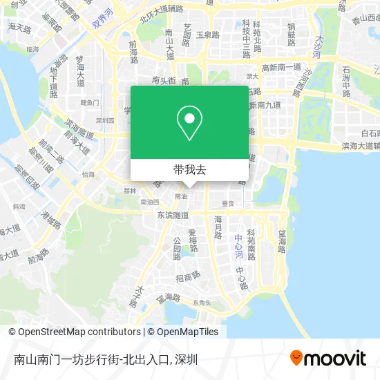 南山南门一坊步行街-北出入口地图