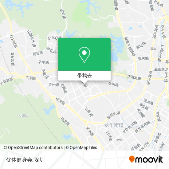 优体健身会地图