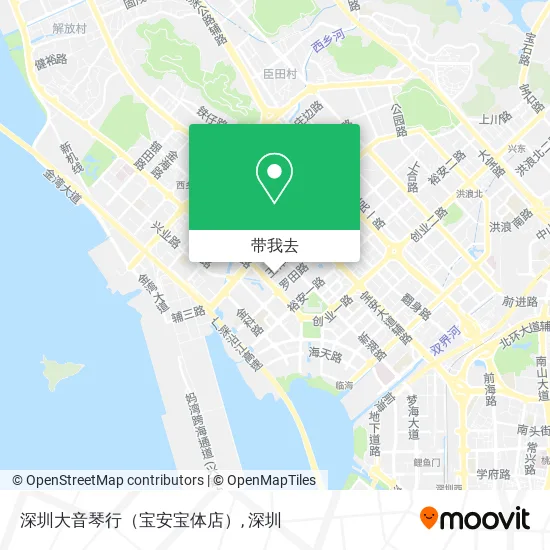 深圳大音琴行（宝安宝体店）地图