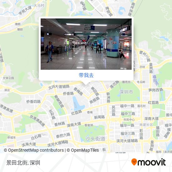 景田北街地图