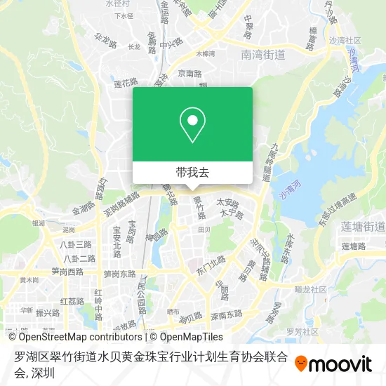 罗湖区翠竹街道水贝黄金珠宝行业计划生育协会联合会地图