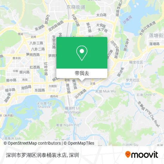 深圳市罗湖区润泰桶装水店地图