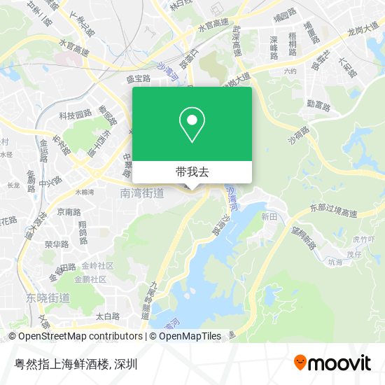 粤然指上海鲜酒楼地图