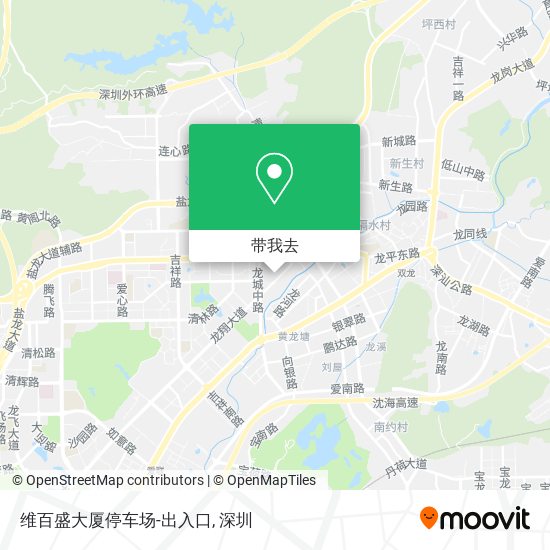 维百盛大厦停车场-出入口地图
