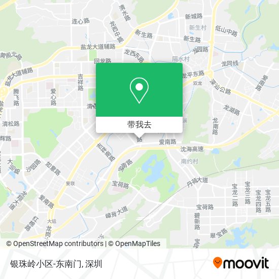 银珠岭小区-东南门地图