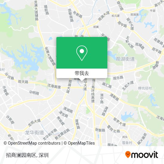 招商澜园南区地图