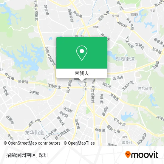 招商澜园南区地图