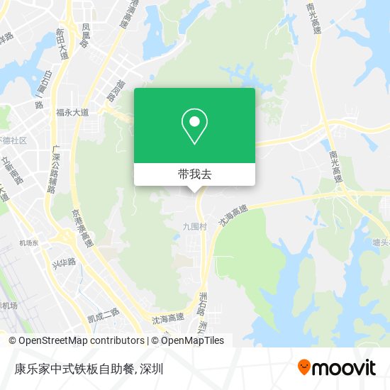 康乐家中式铁板自助餐地图