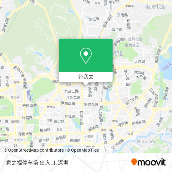 家之福停车场-出入口地图