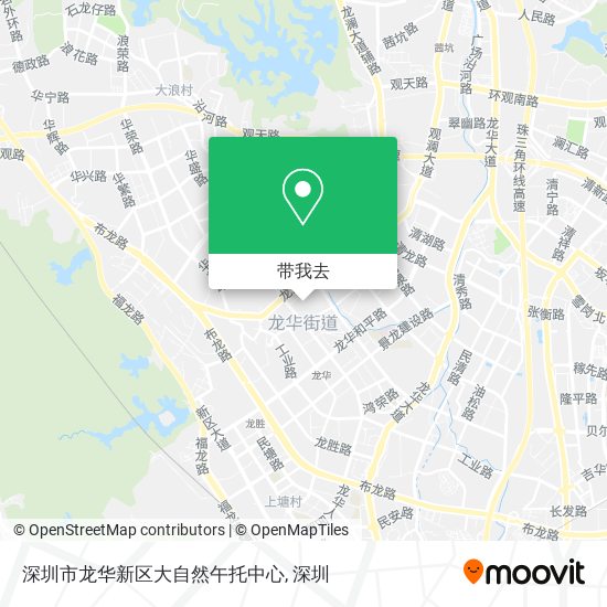 深圳市龙华新区大自然午托中心地图