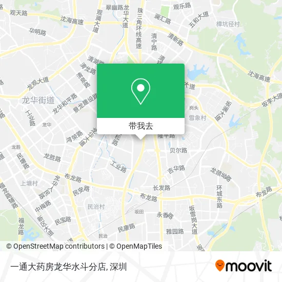 一通大药房龙华水斗分店地图