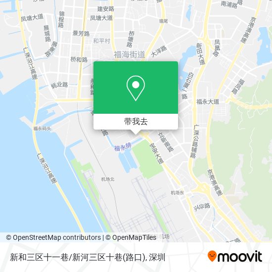 新和三区十一巷/新河三区十巷(路口)地图