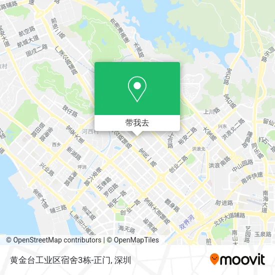黄金台工业区宿舍3栋-正门地图