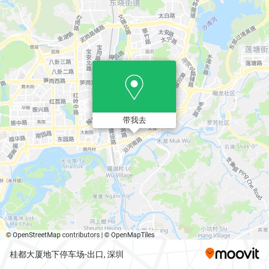 桂都大厦地下停车场-出口地图