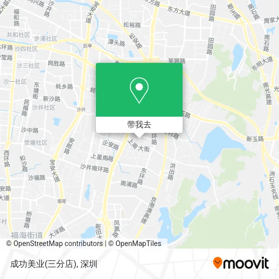 成功美业(三分店)地图