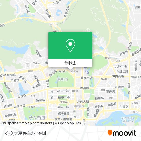 公交大夏停车场地图