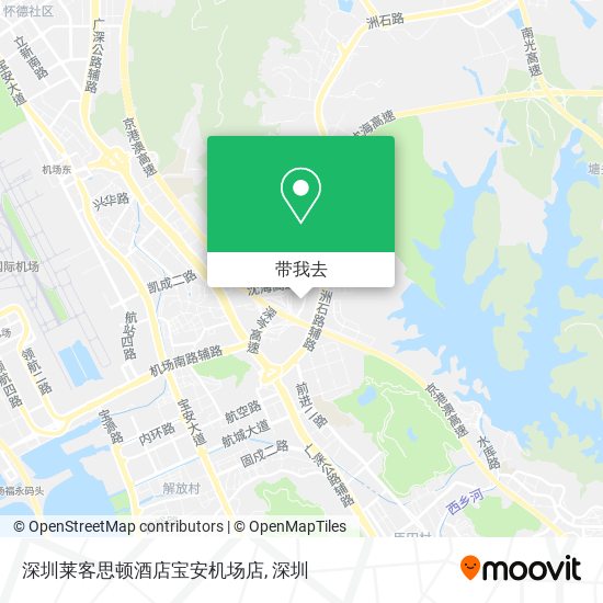 深圳莱客思顿酒店宝安机场店地图