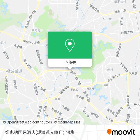 维也纳国际酒店(观澜观光路店)地图