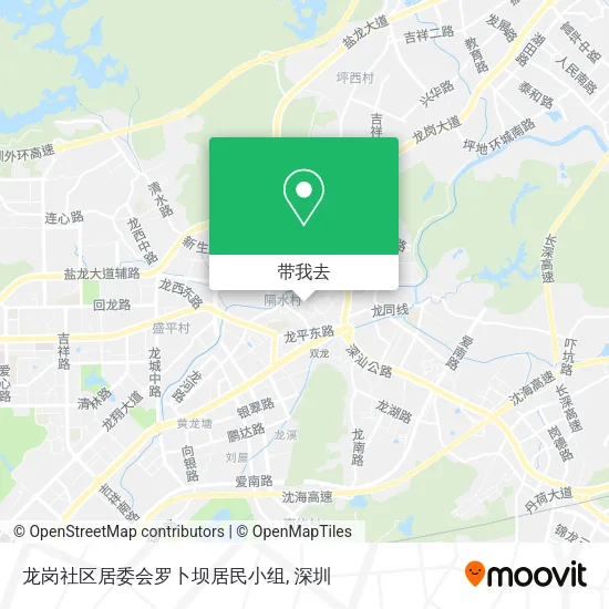 龙岗社区居委会罗卜坝居民小组地图