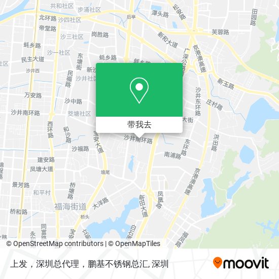上发，深圳总代理，鹏基不锈钢总汇地图