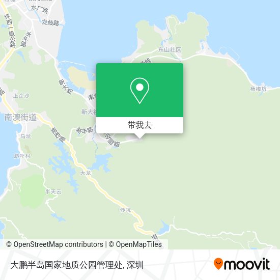 大鹏半岛国家地质公园管理处地图
