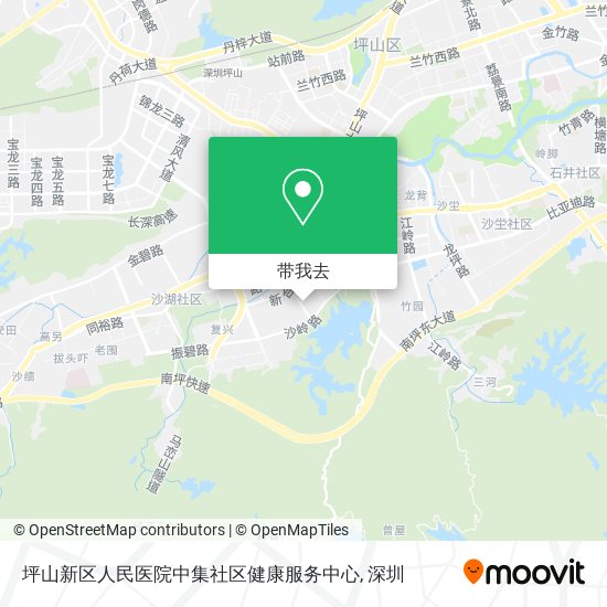 坪山新区人民医院中集社区健康服务中心地图