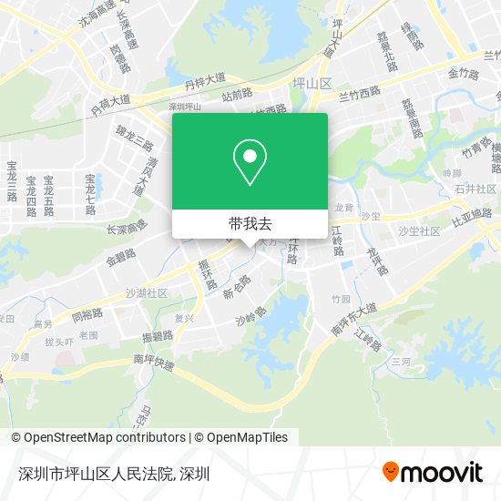 深圳市坪山区人民法院地图